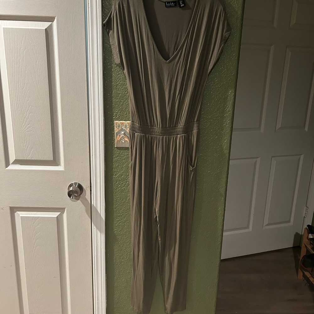 Nicole Miller Olive Green Top